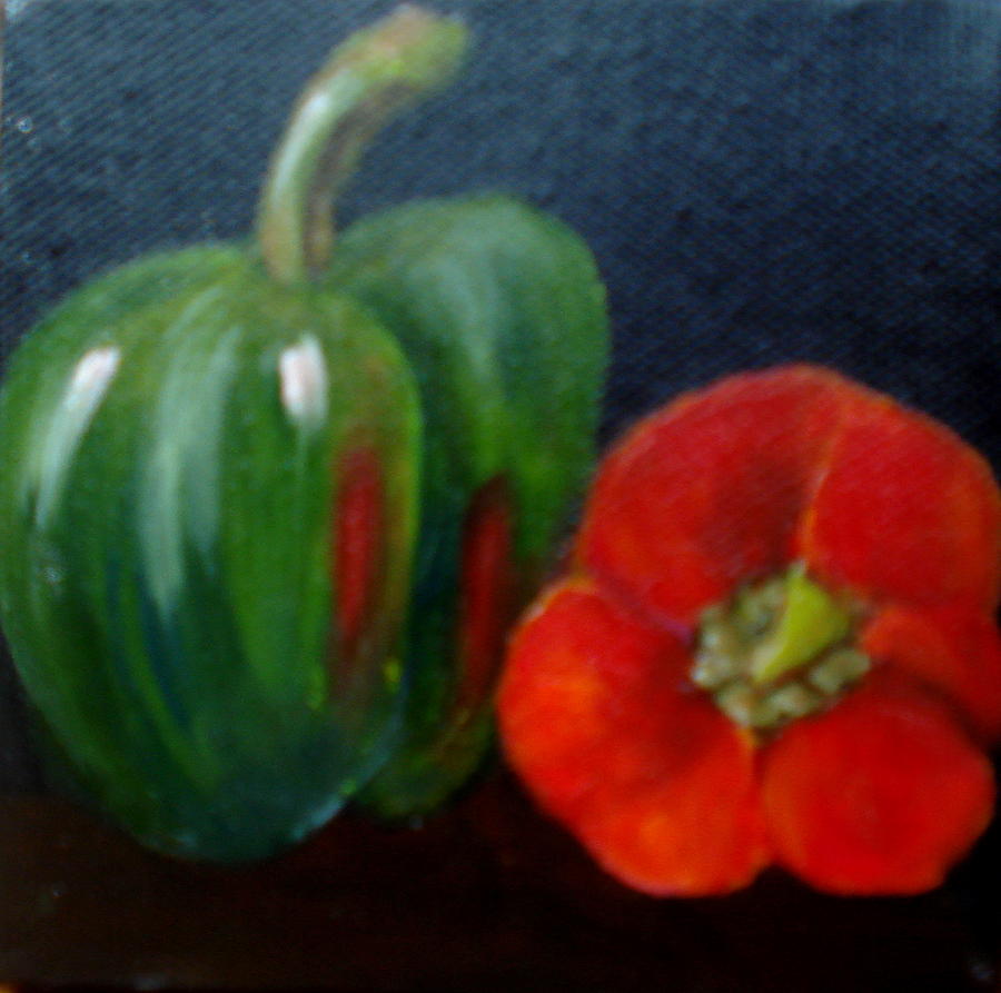 Peppers Painting by Susan Dehlinger