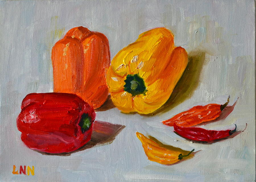 Peppers1 Painting by Ningning Li