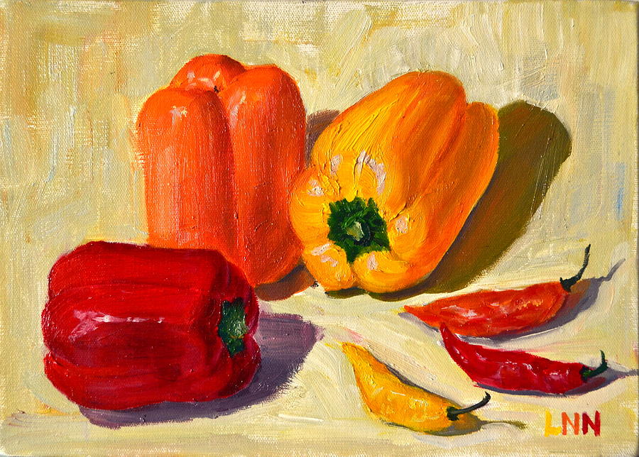 Peppers2 Painting by Ningning Li