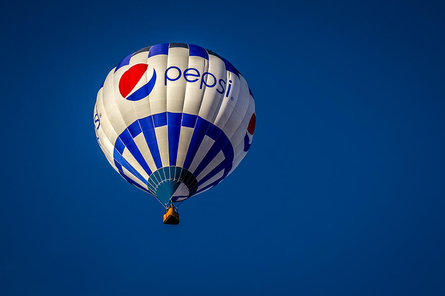 Pepsi - Hot Air Balloon Photograph by Ron Pate