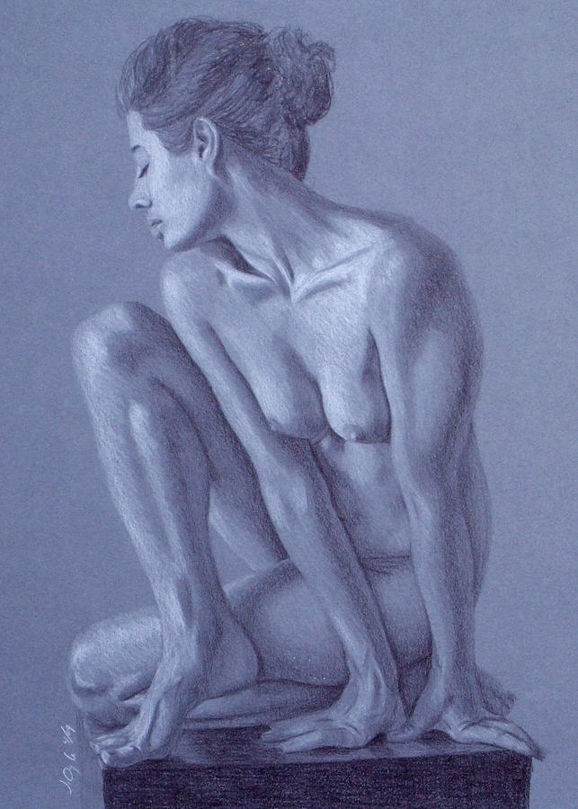 Perched Drawing by Joseph Ogle