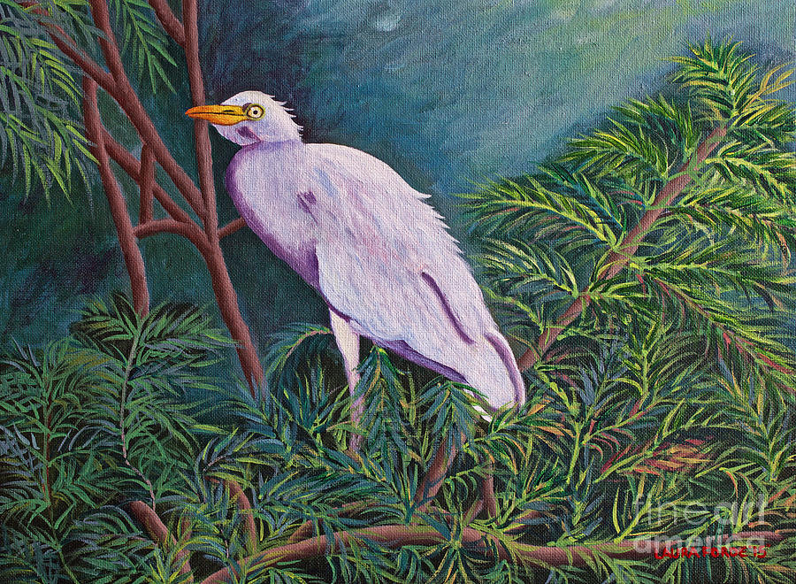 Perched On High Painting by Laura Forde