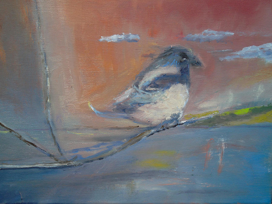 Perched Painting by Susan Esbensen