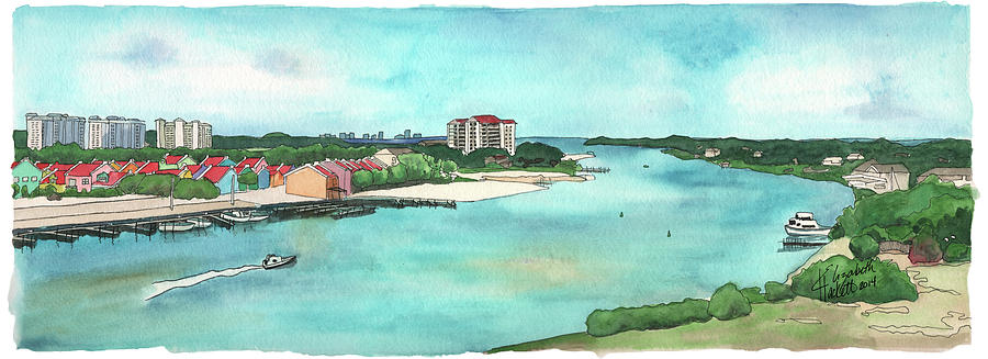 Perdido Key River Painting by Betsy Hackett