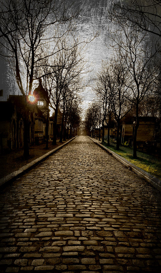 Pere Lachaise Cemetery Road 2 Photograph by KATIE Vigil