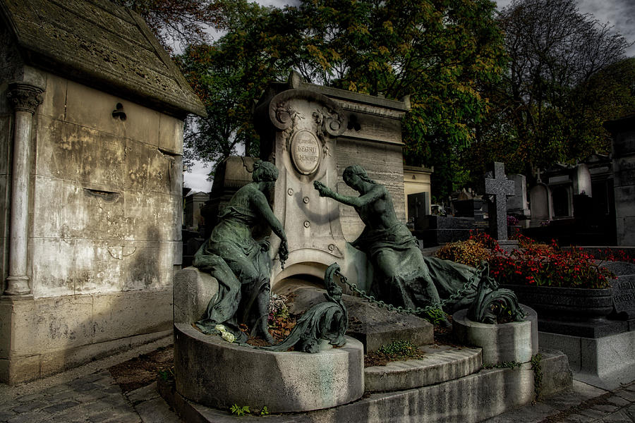Pere Lachaise tomb Photograph by Ingrid Dendievel
