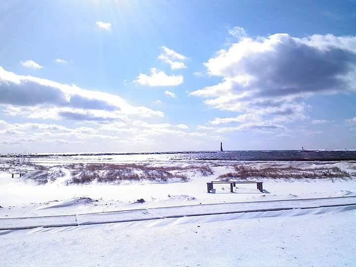 Pere Marquette Beach in Winter Photograph by Rachel Nelson | Fine Art ...