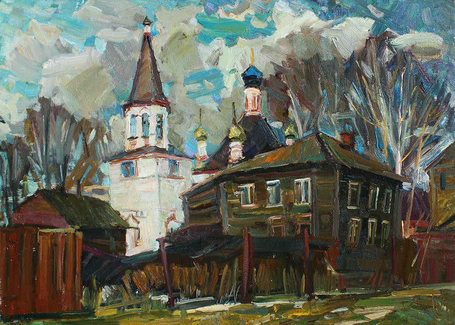 Spring Painting - Pereslavl. Restless day by Juliya Zhukova