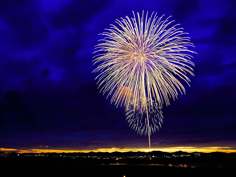 Perfect Fire Works Photograph by Britten Adams