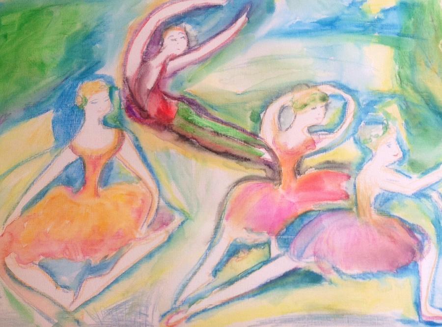 Perfect harmony the ballet  Painting by Judith Desrosiers