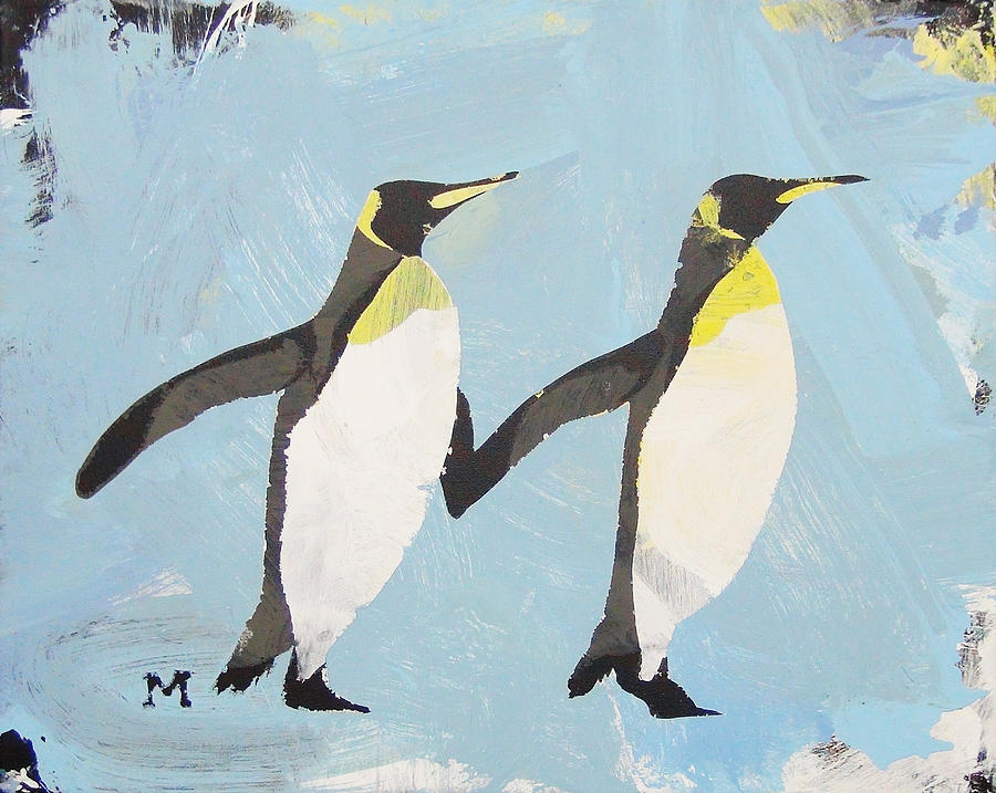 Perfect Penguins Painting by Candace Shrope | Fine Art America