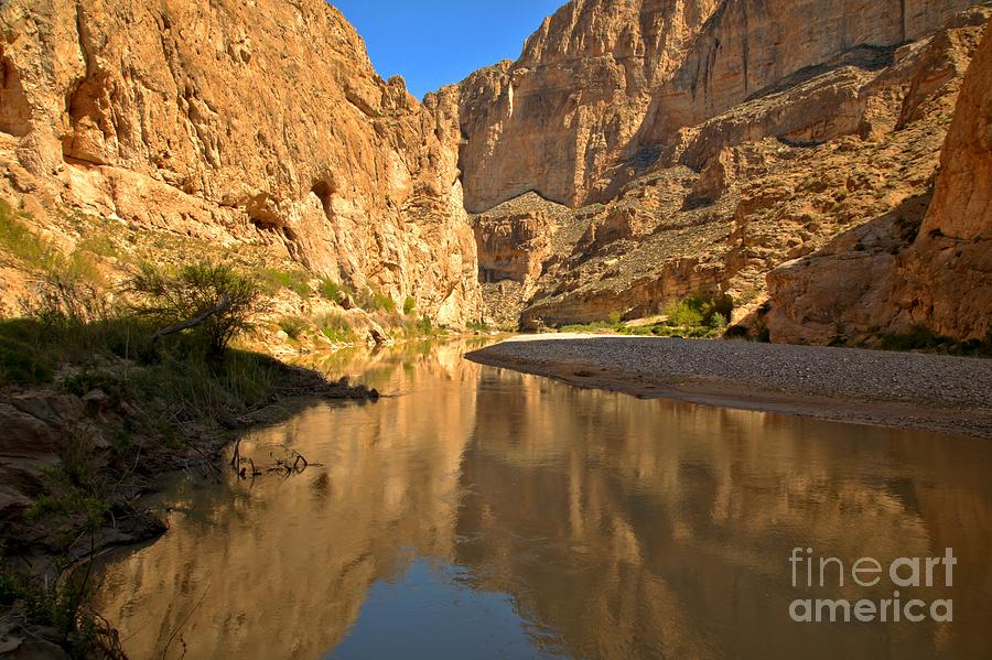 Perfect Reflections At Boquillas Photograph by Adam Jewell