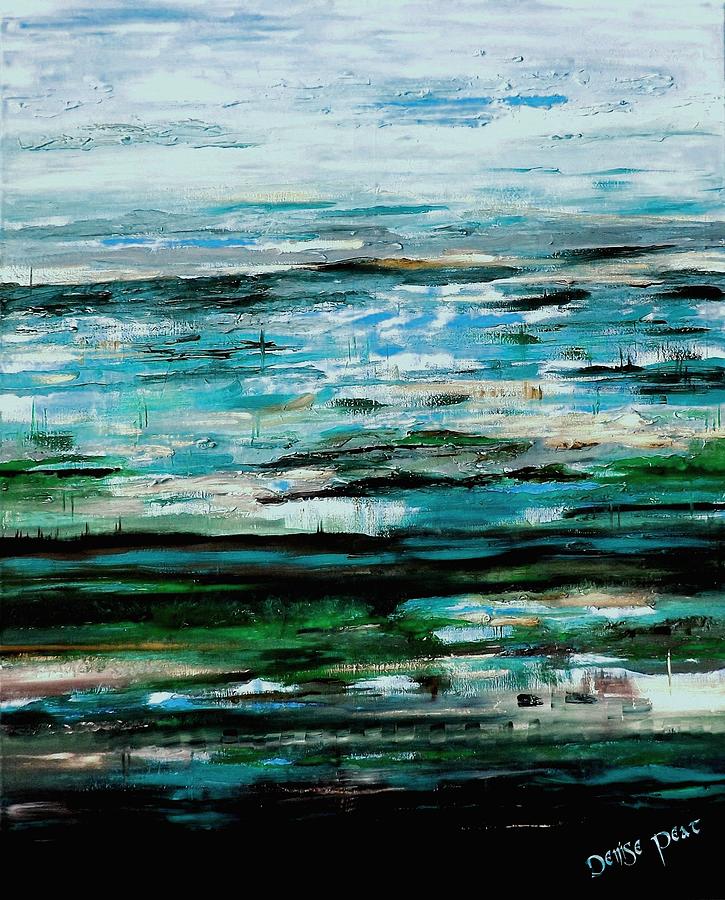 Abstract Painting - The Oasis by Denise Peat