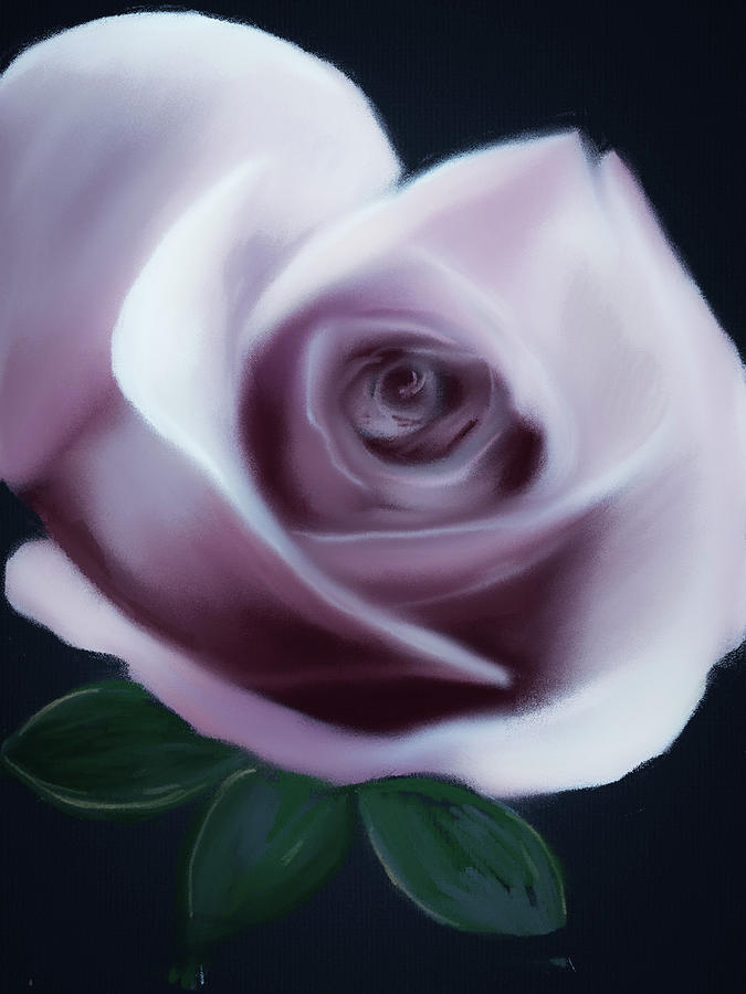 Perfect Violet Rose Digital Art by Michele Koutris