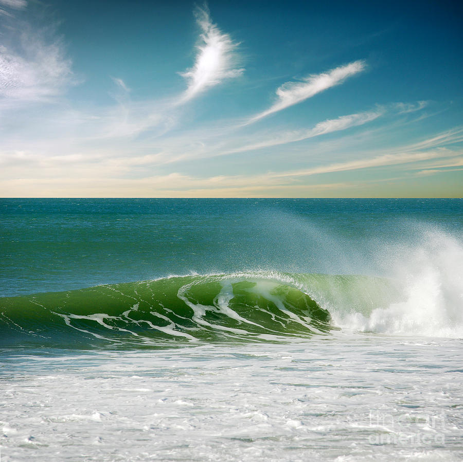 Nature Photograph - Perfect Wave by Carlos Caetano