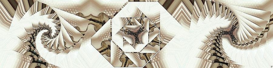 Abstract Digital Art - Perforated  by Ronald Bissett