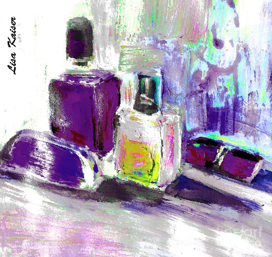 Perfume And Polish Painting Digital Art by Lisa Kaiser