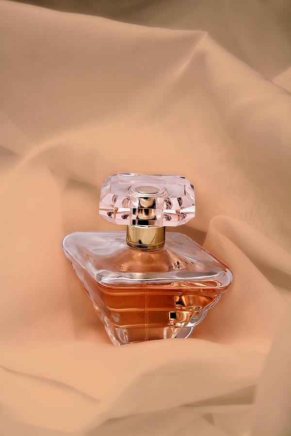 Perfume Bottle Still Life III in Peach Photograph by Tom Mc Nemar