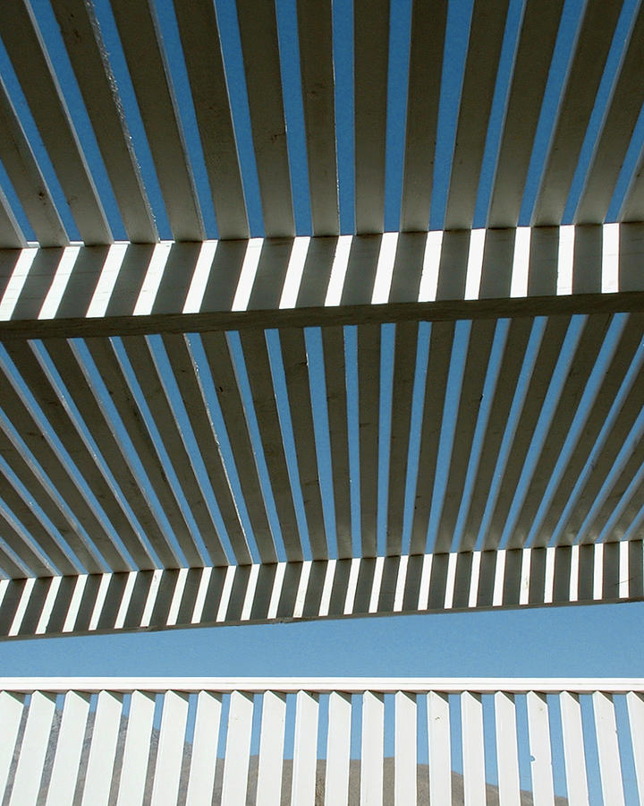 Architecture Photograph - Pergola Bottom by Stan Magnan