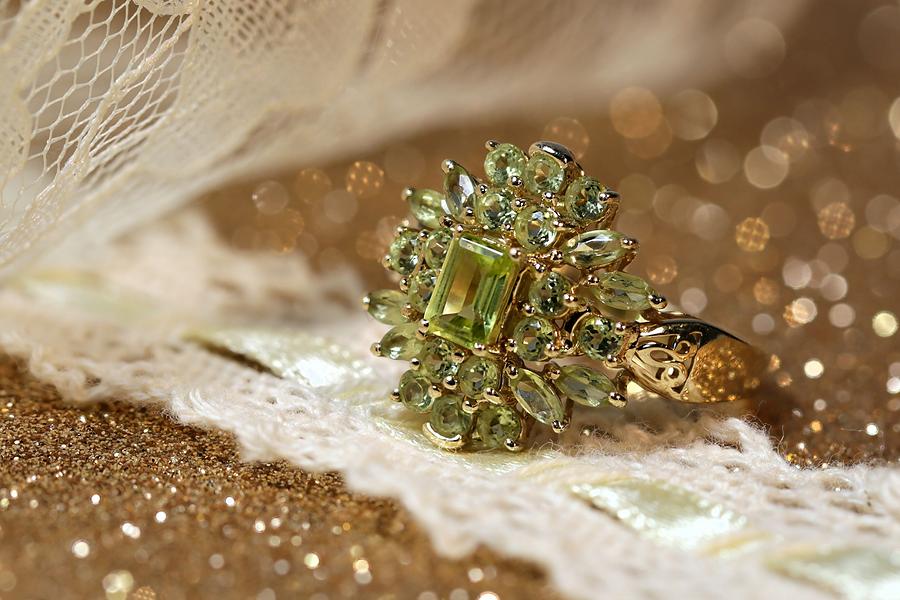 Jewelry Photograph - Peridot by Gary Yost