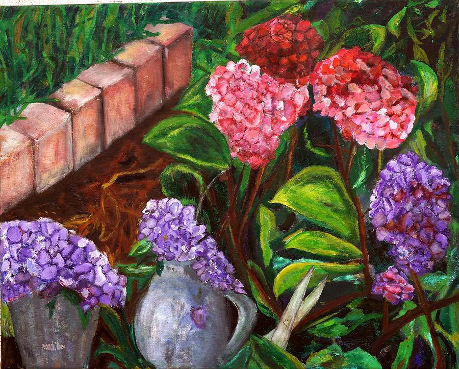 Peril in the Garden Painting by Deborah D Russo