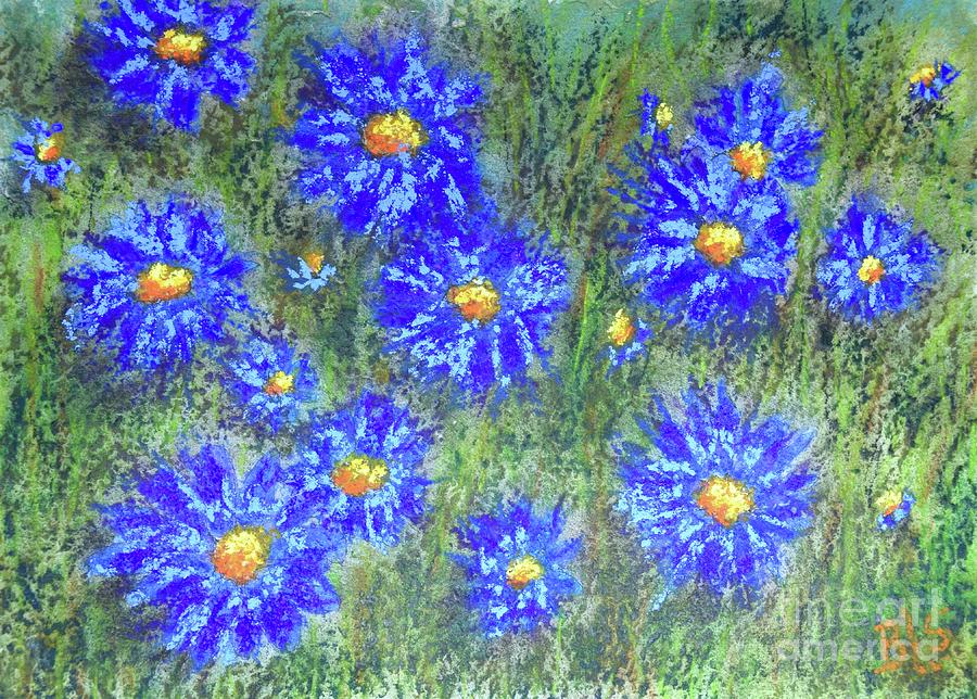 Periwinkle Patch Painting by Barrie Stark