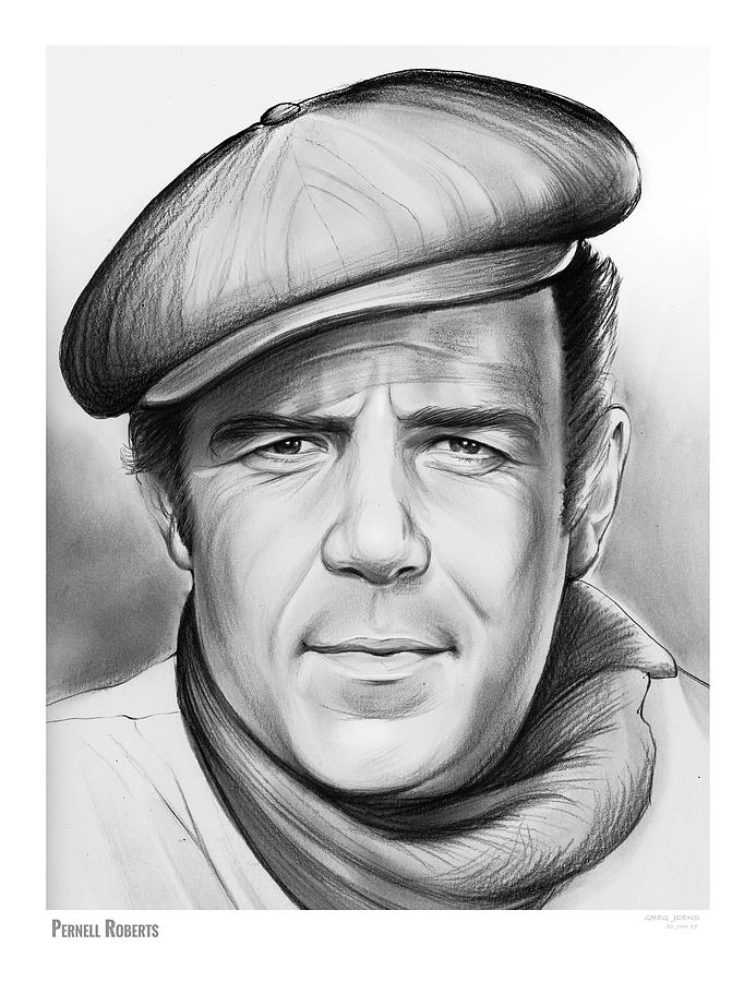 Pernell Roberts Drawing by Greg Joens