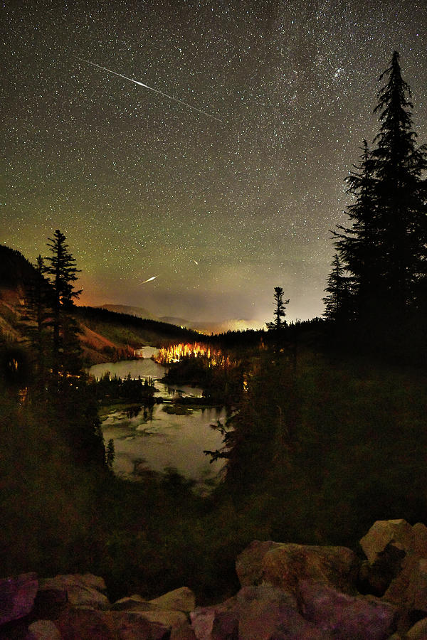 Perseid Meteor Shower At Twin Lakes Photograph by Surjanto Suradji Perseid Meteor Shower At Twin Lakes Photograph by Surjanto Suradji