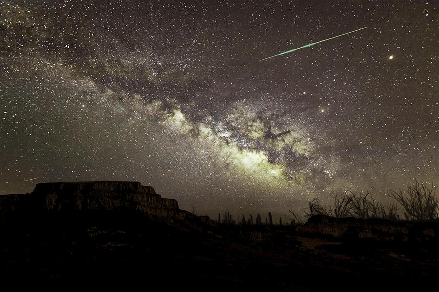 Perseids Milky Way Photograph by Scott Cordell