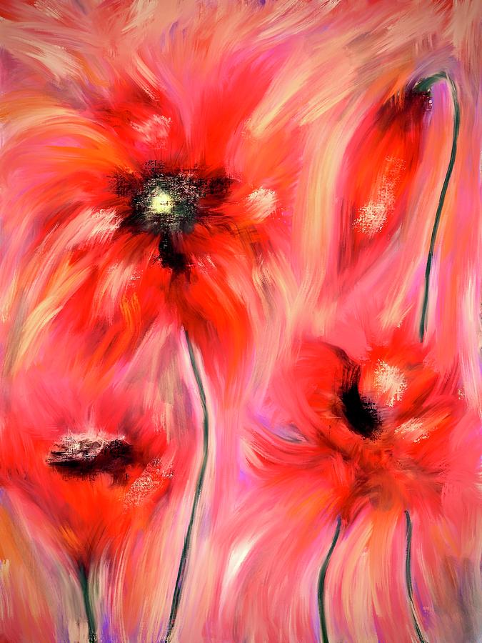 Poppy Digital Art - Persephones Excursions by Lauries Intuitive