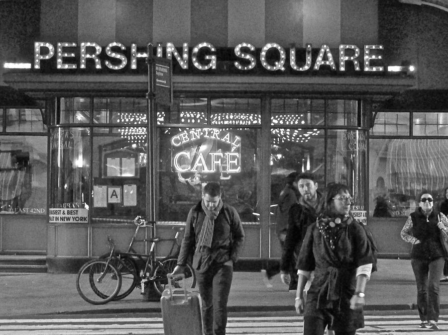 Pershing Square Monochrome Photograph by Steven Lapkin