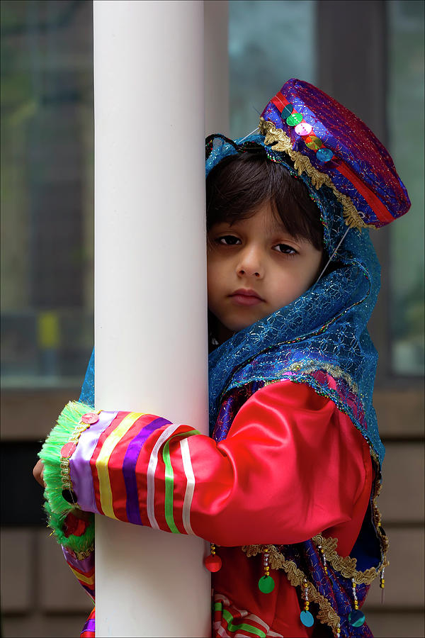 Persian Day Parade NYC 2017 Child in Traditional Dress Photograph by Robert Ullmann