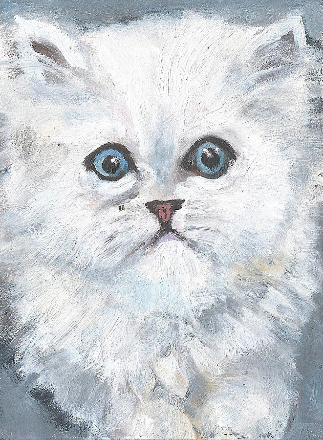 Persian Kitty Painting by Jessmyne Stephenson