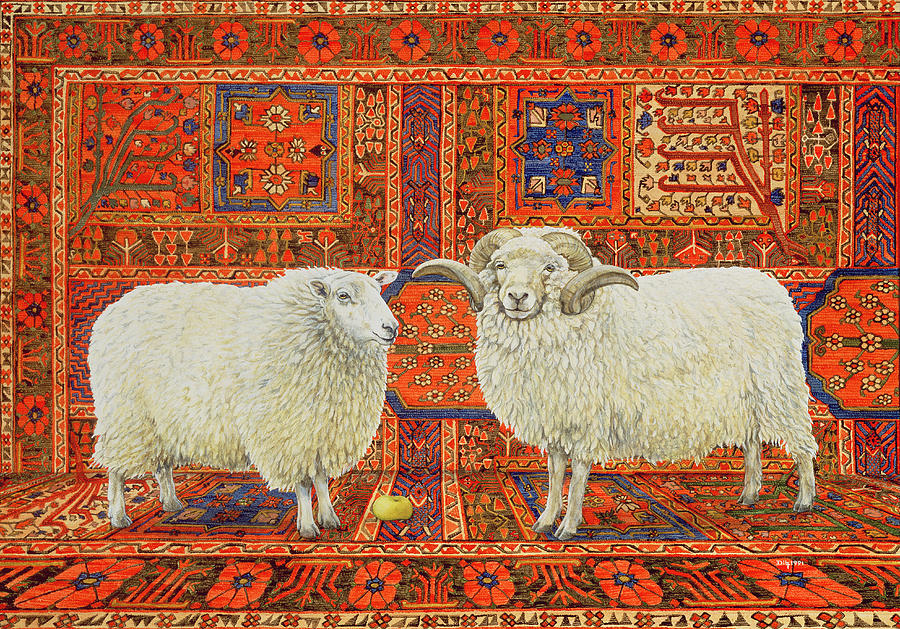 Persian Wool Painting by Ditz