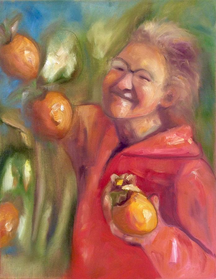 Persimmon Pie Painting by Suzy Norris