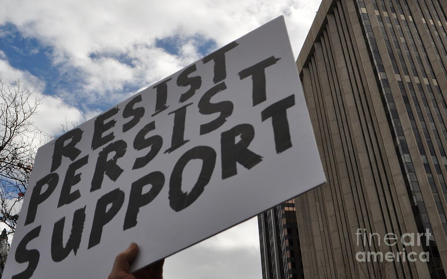 Denver Photograph - Persist Resist Support by Anjanette Douglas