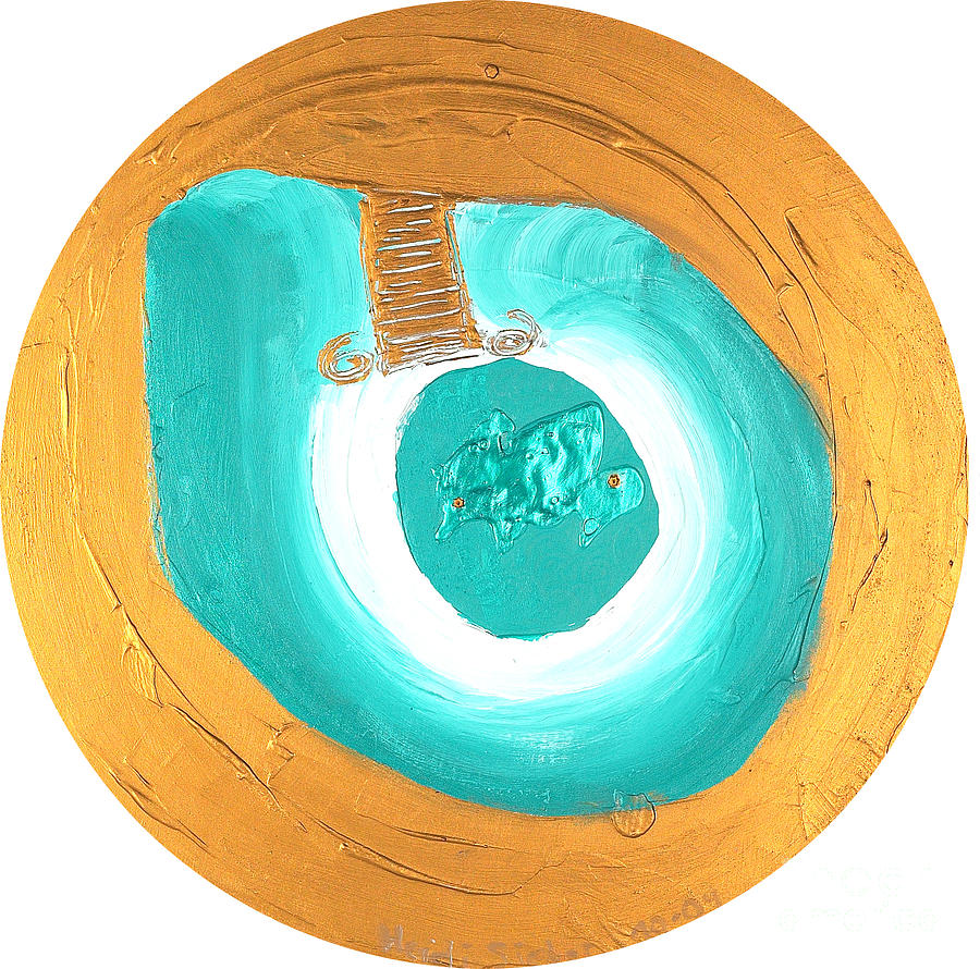 Turquoise Relief - Personal Milestone No. 48 by Heidi Sieber Turquoise Relief - Personal Milestone No. 48 by Heidi Sieber