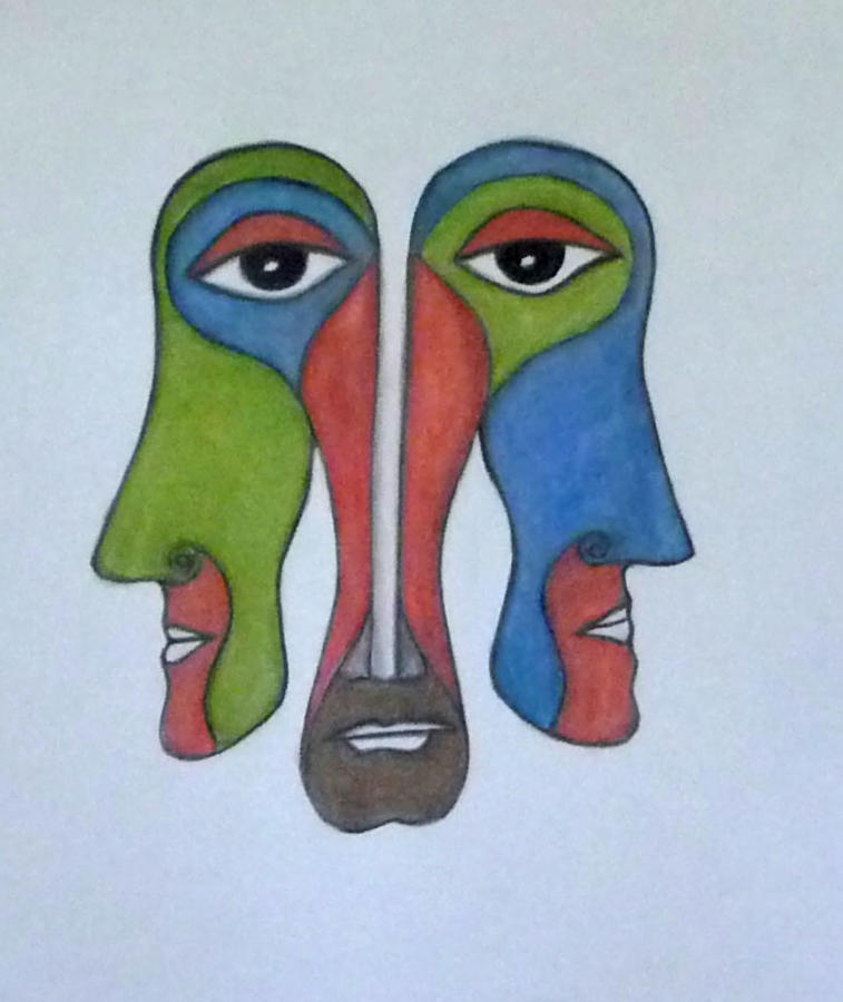 Faces Painting - Personalities by Sarojit Mazumdar