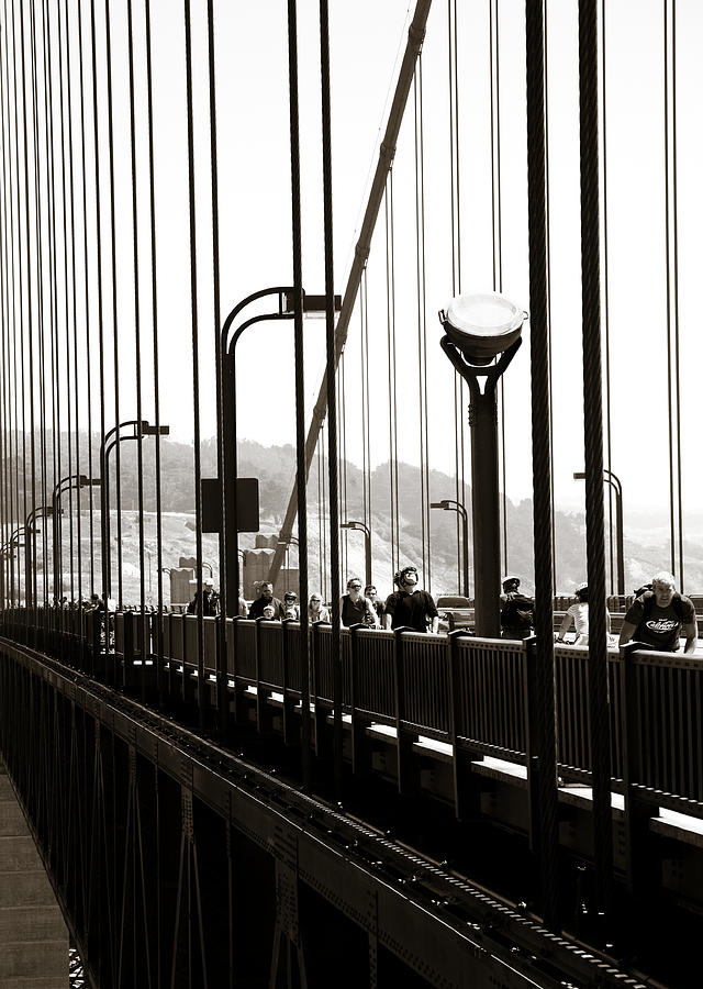 San Francisco Photograph - Perspective on the Golden Gate Bridge by Marilyn Hunt