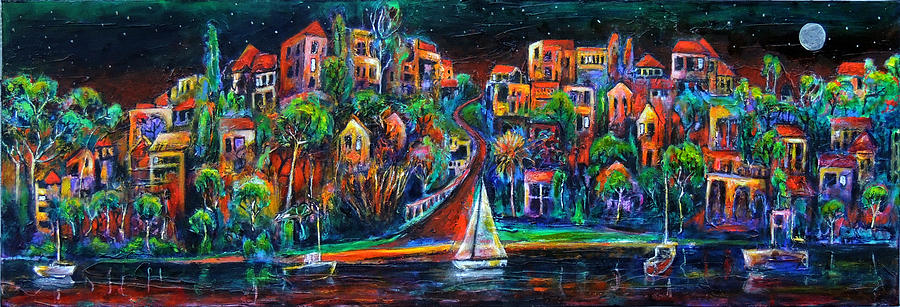 Perth by night Painting by Jeremy Holton