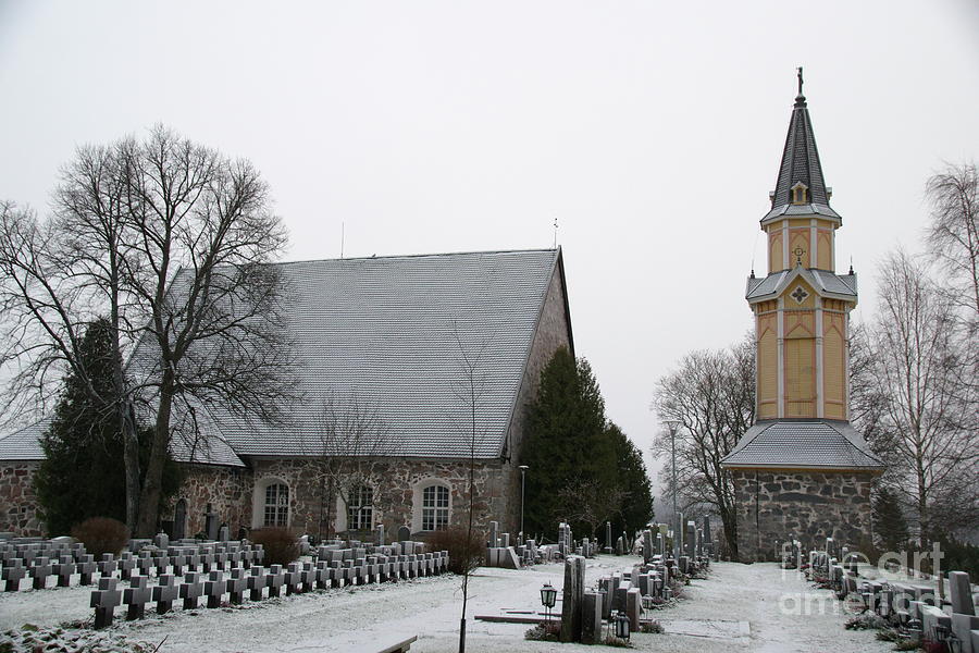 Pertteli church Photograph by Esko Lindell