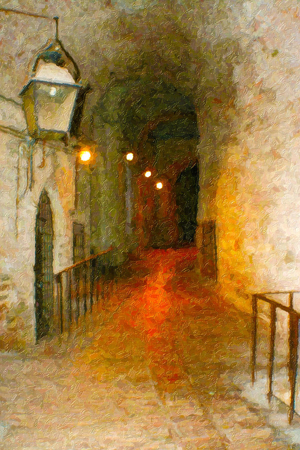 Perugia Grotto 1 Painting by Rob Tullis