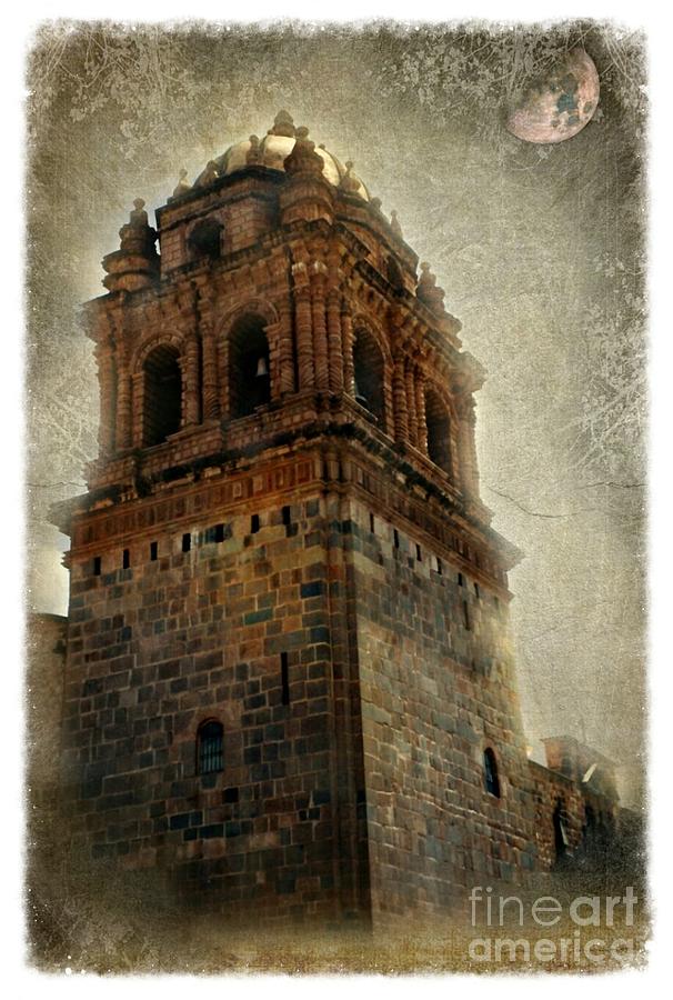 Peri Photograph - Peruvian Church Tower by Scott Parker