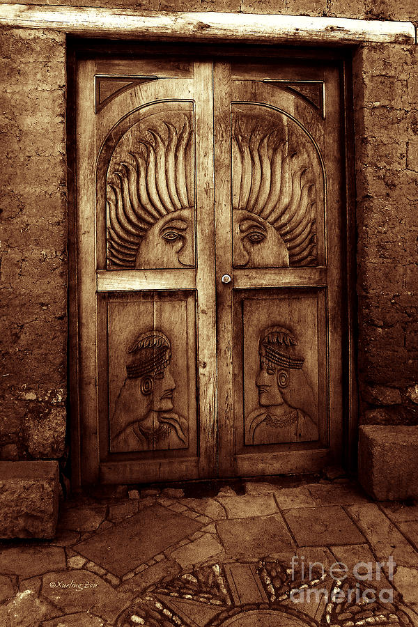 Peruvian Door Decor 11 Photograph by Xueling Zou