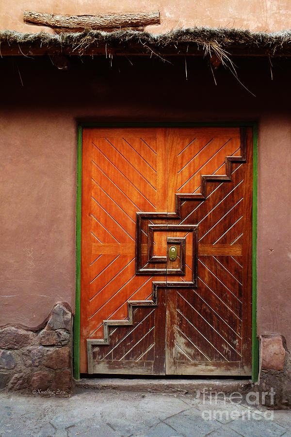 Peruvian Door Decor 15 Photograph by Xueling Zou