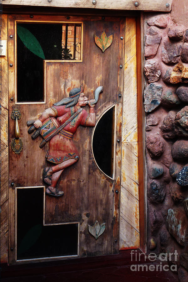 Peruvian Door Decor 16 Photograph by Xueling Zou