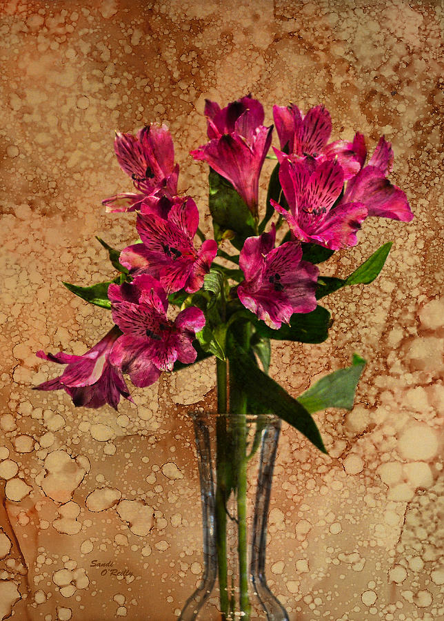 Peruvian Lilies Bouquet Photograph by Sandi OReilly