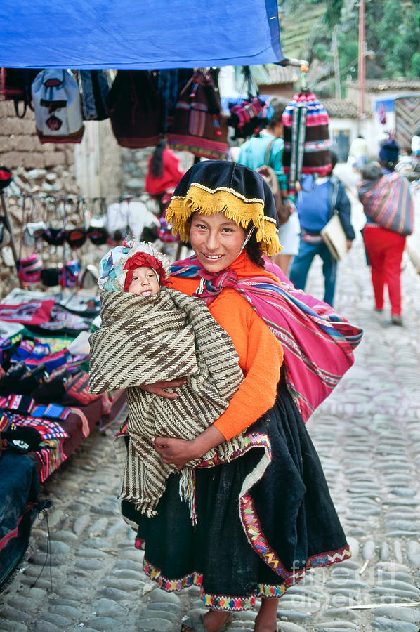 Peruvian Mother And Child Photograph by Inga Spence