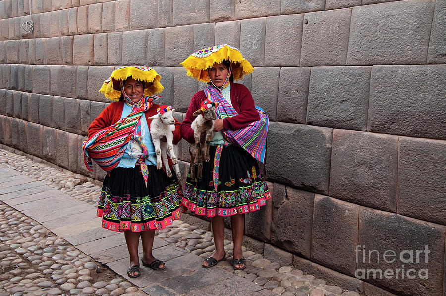 Peruvian Native Costumes  Photograph by Bob Phillips