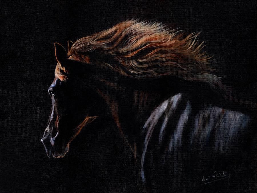 Peruvian Paso Horse Painting by David Stribbling